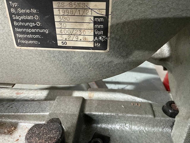 Graule - 1998 - zs 85 ns - afkortcirkelzaagmachine - afbeelding 5 van  8