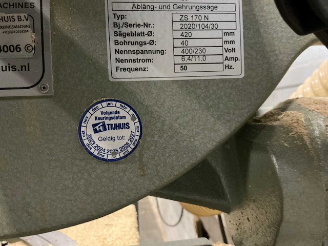 Graule - 2021 - zs170n - bladzaagmachine - afbeelding 9 van  11