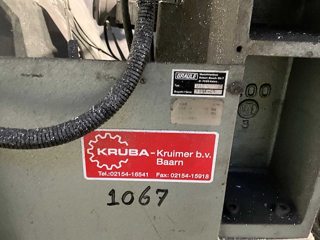 Graule uas raveelzaagmachine v.v. aanvoertafel - afbeelding 7 van  10