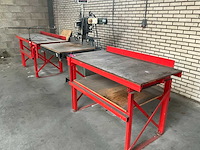 Graule verstek afkortcirkelzaagmachine v.v. aan- uitvoertafel - afbeelding 8 van  8