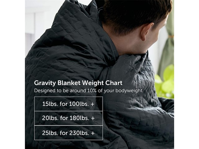 Gravity premium weighted blanket 122x180cm 11kg - afbeelding 2 van  4