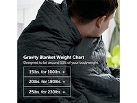 Gravity premium weighted blanket 122x180cm 11kg - afbeelding 2 van  4