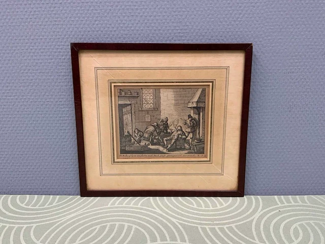Gravure herbergcène 265x240 mm - afbeelding 1 van  6