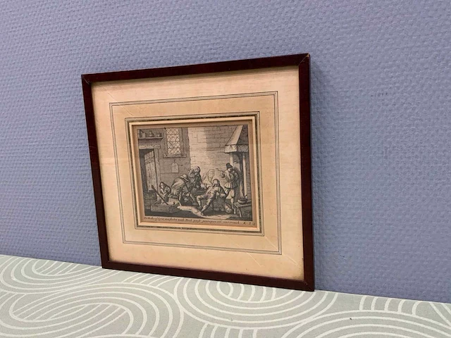 Gravure herbergcène 265x240 mm - afbeelding 2 van  6