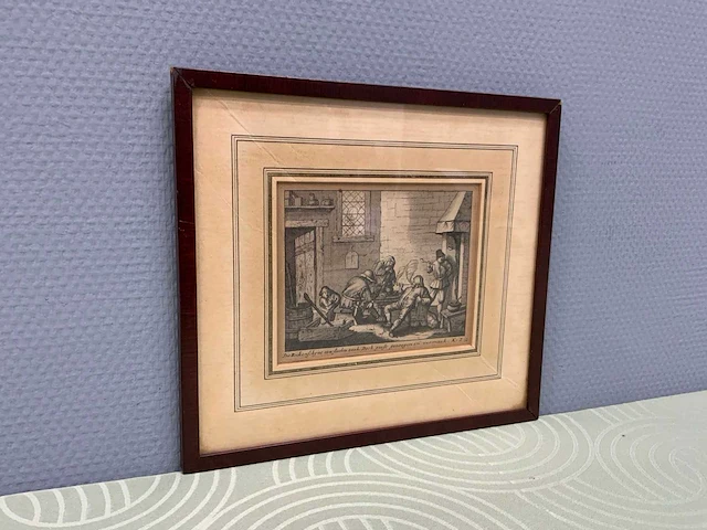 Gravure herbergcène 265x240 mm - afbeelding 3 van  6