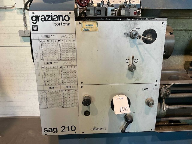 Graziano sag 210 n universele draaibank - afbeelding 13 van  14