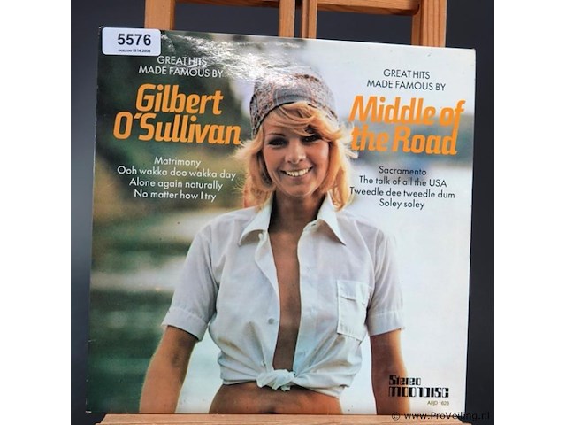 Great hits made famous by gilbert o'sullivan / great hits made famous by middle of the road - afbeelding 1 van  5