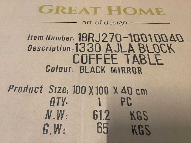 Great home - coffee table (3x) - afbeelding 2 van  2