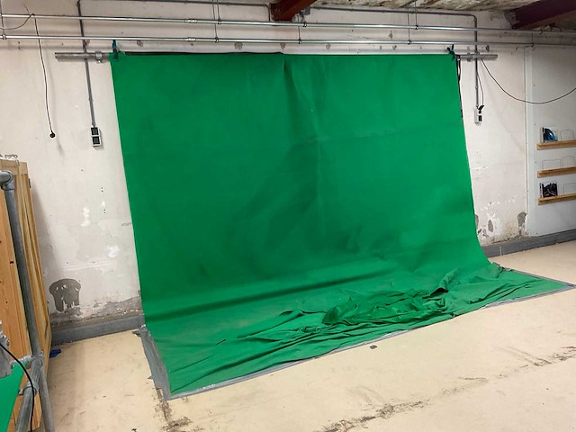 Green screen op pijp | 400 cm - afbeelding 1 van  5