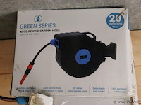 Green series automatisch oprolbare tuinslanghaspel, 20mtr - nieuw - afbeelding 1 van  7