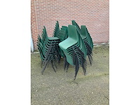 Green stackchair - canteen chair (81x) - afbeelding 2 van  6
