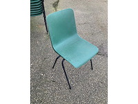Green stackchair - canteen chair (81x) - afbeelding 6 van  6