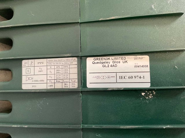 Green3k 200phf tig-lasmachine - afbeelding 3 van  3
