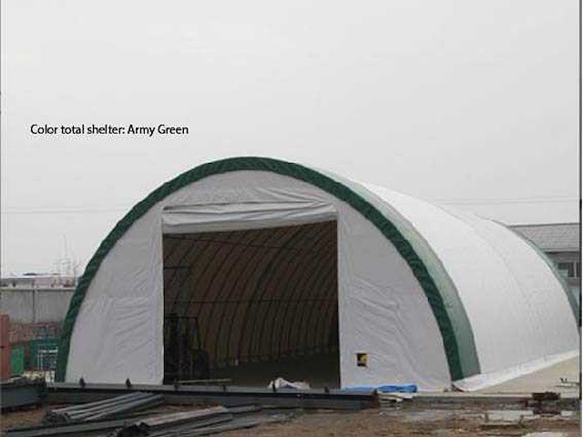 Greenland - 2025 - 26x9.75x4.60 army green - opslagtent/rondbooghal - afbeelding 1 van  4