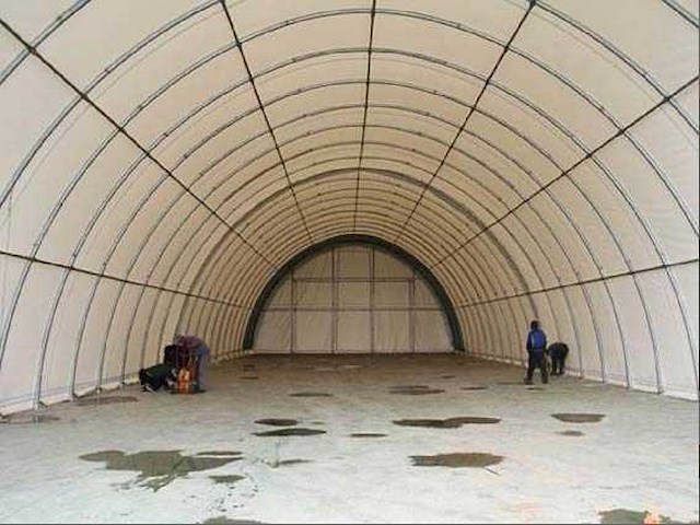 Greenland - 2025 - 26x9.75x4.60 army green - opslagtent/rondbooghal - afbeelding 2 van  4