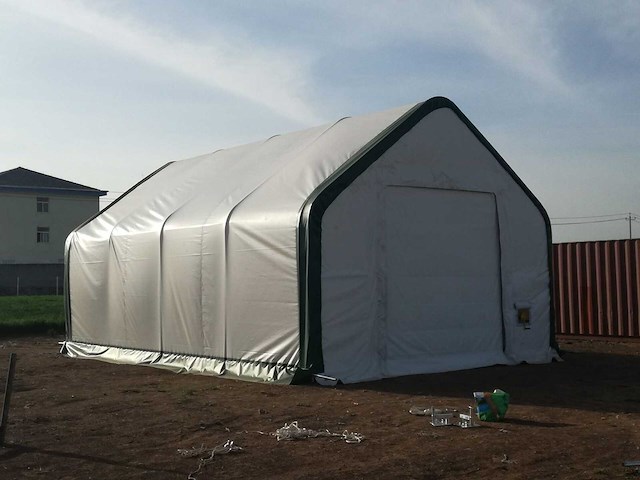 Greenland - 2026 - 12.20x6.10x4.88 meter - opslagshelter/garagetent 500gram - afbeelding 5 van  7