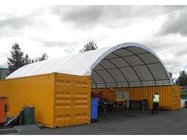 Greenland - 2026 - 12x12x4,5m - container overkapping - afbeelding 1 van  1