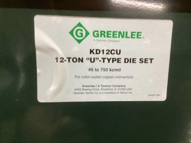 Greenlee kd12cu krimptang - afbeelding 4 van  5