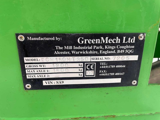 Greenmech - ecm150mt35d - versnipperaar - afbeelding 7 van  8