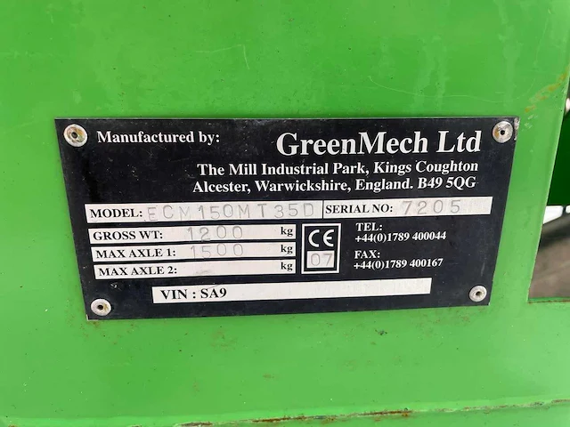 Greenmech - ecm150mt35d - versnipperaar - afbeelding 7 van  8