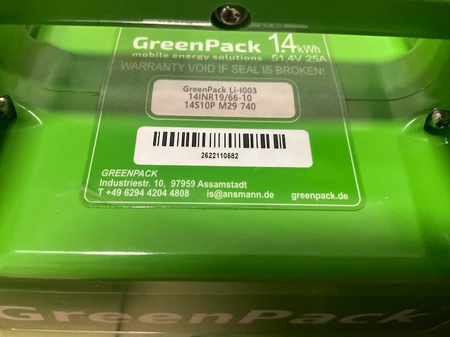 Greenpack 1400wh fietsaccu (3x) - afbeelding 5 van  8