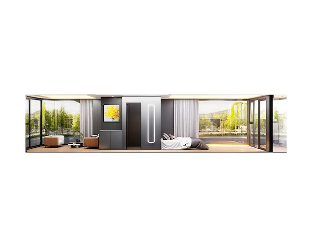 Greenverso x118 11,8x3,3 m tiny house / space woning / capsule woning / chalet - afbeelding 5 van  73