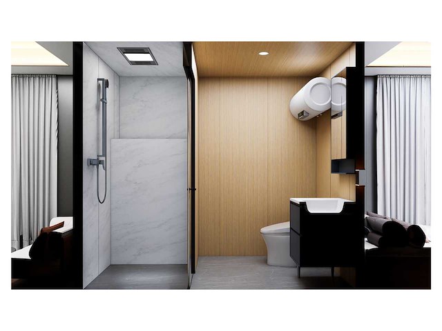 Greenverso x118 11,8x3,3 m tiny house / space woning / capsule woning / chalet - afbeelding 10 van  73