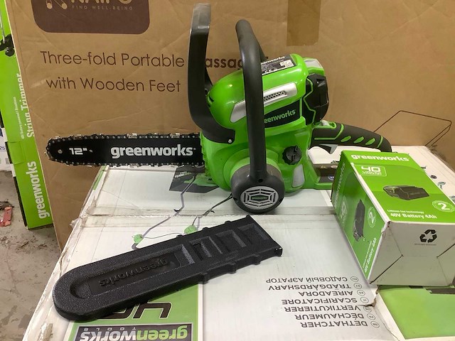 Greenworks 20117 accu kettingzaag - afbeelding 2 van  6