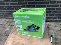 Greenworks gd24 accu cirkelzaag - afbeelding 1 van  3