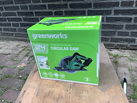Greenworks gd24 accu cirkelzaag - afbeelding 1 van  2