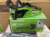 Greenworks gd40cs18 kettingzaag - afbeelding 2 van  3