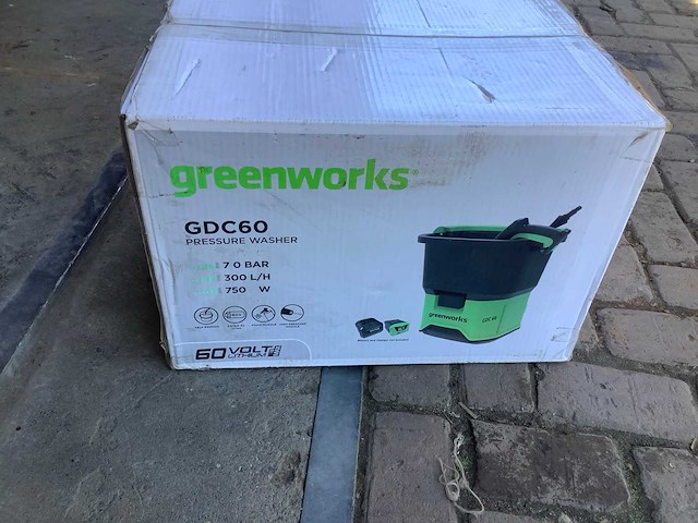 Greenworks gdc60 hogedrukreiniger - afbeelding 3 van  3
