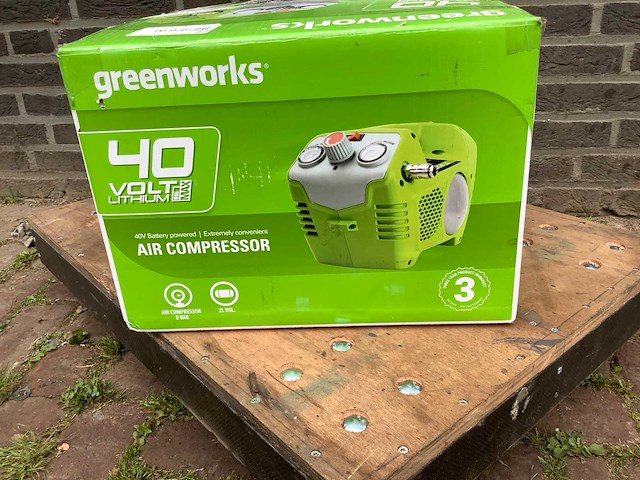 Greenworks luchtcompressor - afbeelding 2 van  4