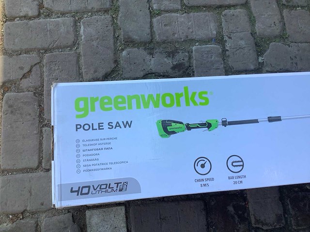 Greenworks stokkettingzaag - afbeelding 3 van  3