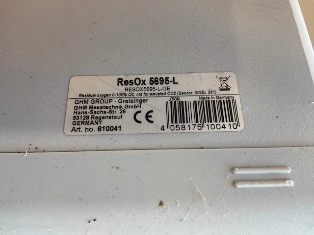 Greisinger resox 5695 zuurstofmeter - afbeelding 5 van  5