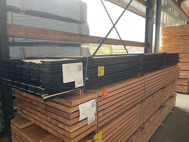 Grenen acoustic desgin profiel zwart gecoat 4500x142x22mm (80x) - afbeelding 2 van  3