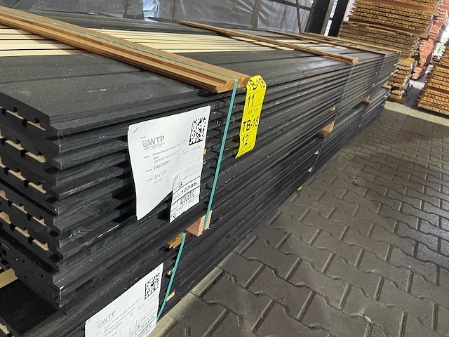 Grenen acoustic design- triple- deens profiel zwart gecoat 4500x142x22mm (44x) - afbeelding 2 van  3