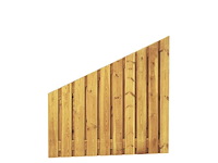 Grenen afbouwscherm geschaafd 21-planks - 180x180 cm (10x) - afbeelding 1 van  2