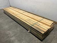 Grenen balk 450x12.5x7.5 cm (30x) - afbeelding 2 van  6