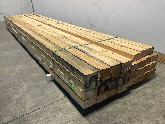 Grenen balk 450x12.5x7.5 cm (30x) - afbeelding 1 van  6