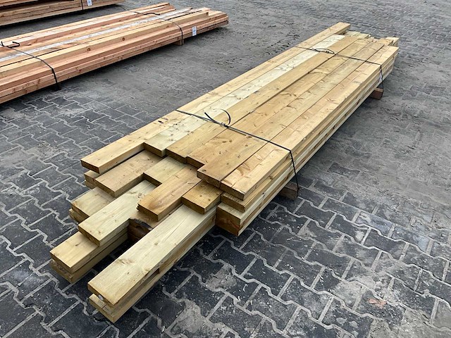 Grenen balk 4.5x16 cm (30x) - afbeelding 2 van  5