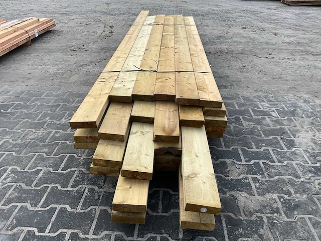 Grenen balk 4.5x16 cm (30x) - afbeelding 4 van  5