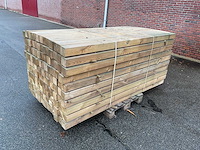 Grenen balk geïmpregneerd 210x8.8x8.8 cm (75x) - afbeelding 4 van  5
