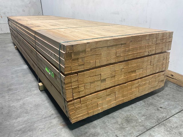Grenen balk geschaafd - 360x4,5x4,5 cm (100x) - afbeelding 5 van  7