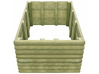 Grenen bloembak geïmpregneerd - 156x106x48 cm (2x) - afbeelding 2 van  2
