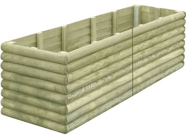 Grenen bloembak geimpregneerd - 206x56x48 cm (1x) - afbeelding 1 van  2