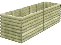 Grenen bloembak geimpregneerd - 206x56x48 cm (1x) - afbeelding 1 van  2