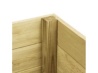 Grenen bloembak geïmpregneerd - 450x100x54 cm (2x) - afbeelding 2 van  3