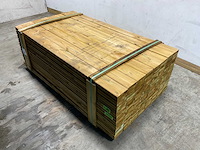 Grenen blokhut afdekplank geïmpregneerd 200x13,5x2,8 cm (160x)