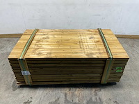 Grenen blokhut afdekplank geïmpregneerd 200x13,5x2,8 cm (160x) - afbeelding 2 van  8